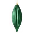 thumbnail image 1 of Vickerman M183274S 8 in. Midnight Green Shiny Line Finial Ornament  4 per Bag, 1 of 1