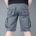 thumbnail image 4 of Cameland Men's Plus Size Cargo Shorts Multi-Pockets Relaxed Summer Beach Shorts Pants, 4 of 4