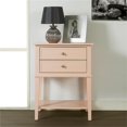 thumbnail image 2 of Ameriwood Home Table d'Appoint Franklin avec 2 Tiroirs Rose, 2 of 7