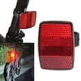 thumbnail image 2 of Handlebar Mount Safe Reflector Bicycle Bike Front Rear Warning Red / White New, 2 of 3