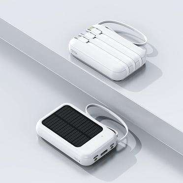 Ycandiee Banque d'Alimentation, Chargeur Solaire Portable, Banque d'Alimentation 20000mAh Grande Capacité avec 3 Sorties et 1 Entrée Intégrées, Chargeur Rapide Compatible avec Tous les Téléphones Intelligents et Appareils