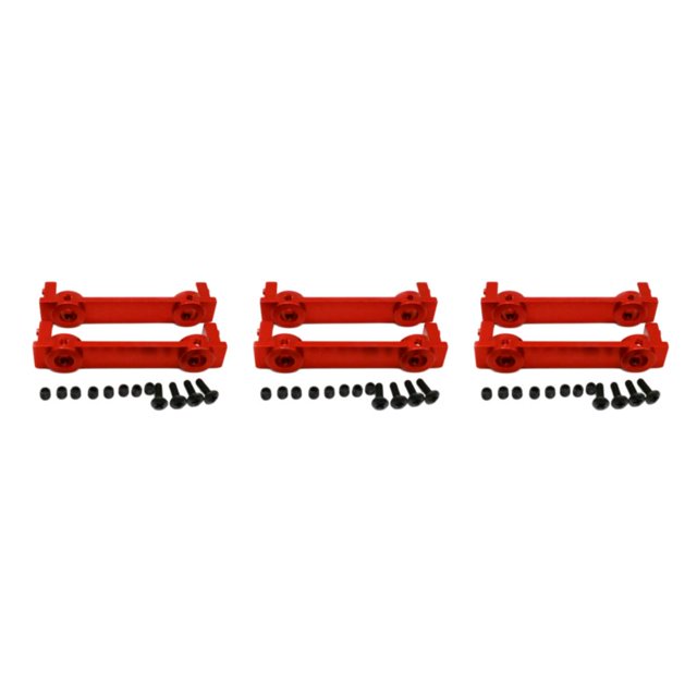 maskred ECX 1/12 RC RGT 136100 avec Pare-Chocs Arrière en Alliage d'Aluminium Pare-Chocs Arrière pour ECX 1/12 RC RGT 136100 en Alliage d'Aluminium Rouge 3Set