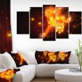 thumbnail image 3 of Design Art Running Fire Horse Canvas Print, 3 of 3