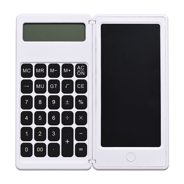 Standard Function Basic Calculator Rechargeable with 6 inch LCD Writing Tablet Handy LCD Writing Pad with Calculator