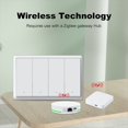 thumbnail image 1 of Tuya ZigBee Smart Switch Neutral Wire Optional Intelligent US Wall Button Light Switch AC100-240V for Alexa 3Gang,1 * Smart Switch,White, 1 of 8