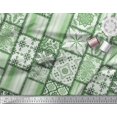 thumbnail image 2 of Soimoi polyester Crepe Fabric Paisley,Mandala & Quatrefoil Patchwork Fabric Prints By Yard 42 Inch Wide, 2 of 3