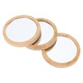 thumbnail image 3 of FRCOLOR Travel Mirror 3Pcs Makeup Mirrors Travel Portable Compact Makeup Mirrors (Assorted Color),2.76"X2.76"X0.39", 3 of 5
