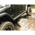 thumbnail image 2 of Fab Fours JK07-G1250-1 Rocker Panel Guard Rock Slider Flat; Painted; Black; Steel, 2 of 4