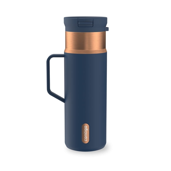 Bouteille d’eau isolée en acier inoxydable Contigo SnapSeal avec poignée latérale, 591 ml (20 oz) – antifuite, sans BPA, sans plomb, lavable au lave-vaisselle