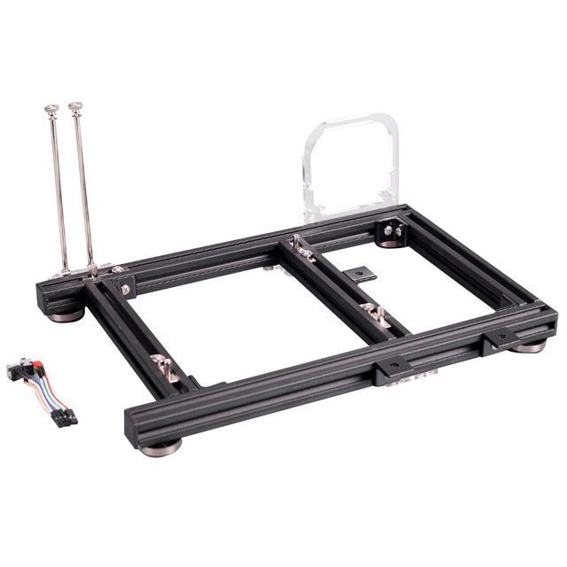Rdeghly Computer Case,For ITX Case,DIY Open Frame Heat Dissipation Aluminum Alloy Computer PC Case Chassis for ITX (Black S)
