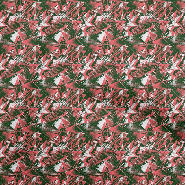 oneOone Cotton Poplin Green Fabric Abstracts Craft Projects Decor Fabric Printed By The Yard 42 Inch Wide