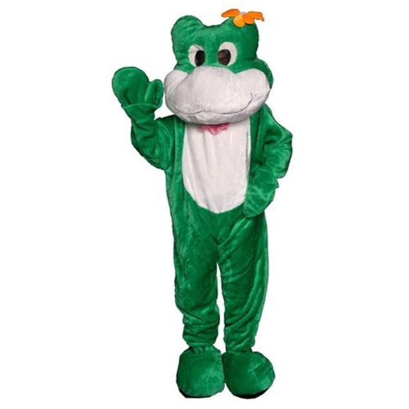 Dress Up America 358-Adult Frog Mascot Costume - One Size Fits Most
