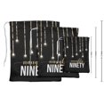 thumbnail image 3 of Darling Souvenir Noir Numéro Anniversaire Fournitures de Fête Personnalisées Pochettes à Cordon Sacs Cadeaux 15 Pcs, 3 of 5