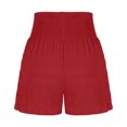 thumbnail image 5 of Summer Clearance 2025! Womens Plus Size Pants,Women's Summer Fashion Solid Color Drawstring Shorts, 5 of 5