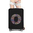 thumbnail image 1 of Stretch Luggage Cover Suitcase Covers Text Letter Printed Travel Accessories Printed Dust Cover 18''-28'' Inch Protective Case 8text O S, 1 of 6