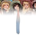 thumbnail image 1 of 30cm Pink Blue Gradient Long Hair Doll Wig Soft Silk Material, Support Styling and Restyling, Head Skin Showing Treatment, 1 of 7