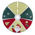 thumbnail image 1 of C&F Home Jolly Santa Tree Skirt 54 Inch Tree Skirt Green, 1 of 4