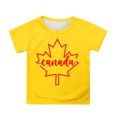thumbnail image 1 of GDREDA Canada T-Shirts Imprimé Drapeau Filles T-Shirt à Manches Courtes Été Col Rond T-Shirt Coupe Décontractée T-Shirts Basiques, 1 of 4