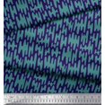 thumbnail image 3 of Soimoi Blue Modal Satin Fabric Liquid Drip Abstract Fabric Prints By Yard 42 Inch Wide, 3 of 3