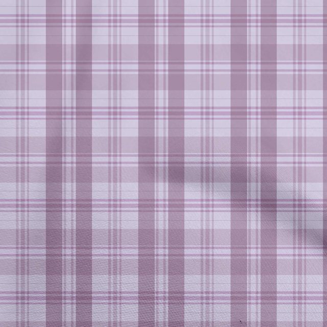 oneOone Viscose Chiffon Dusty Purple Fabric Check Fabric For Sewing Printed Craft Fabric By The Yard 42 Inch Wide