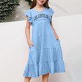 thumbnail image 3 of Robe Fille Préado Robe Florale pour Filles Robe d'Anniversaire Robe de Princesse Vêtements pour Filles 10-11 Ans, 3 of 6
