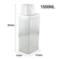 thumbnail image 3 of Plastic Laundry Washing Up Powder Container Soap Detergents Storage Box Lid, 3 of 5