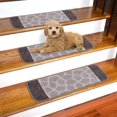 thumbnail image 1 of Ottomanson Softy Collection Rubber Backed Solid Design Stair Treads, 1 of 7