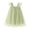 Green Dress, variant on Girls's A Line Dress Toddler Baby Rainbow Gradient Round Neck Relaxed Comfy Flying Sleeve Pleated Mesh Swing Hem Cute Holiday Princess Dress Lovely Blue 4-5Y