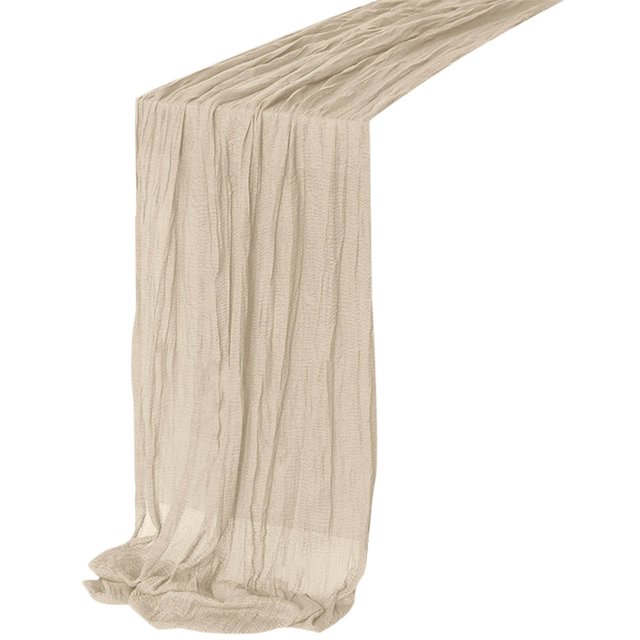 VogueV table runners 90x180cm long - Boho Dining Decor Beige