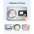 thumbnail image 4 of KFFKFF Ice Cream Machine with Integrated Compressor, 2 Quart Non-Prechill Fruit and Yogurt Device, Stainless Steel Electric Frozen Dessert Creator, 3 Setting Gelato Producer, Silver, 4 of 9