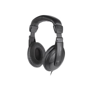 Compucessory Casques stéréo Coussin - écouteurs - taille complète - câblé - 3.5 mm jack - noir