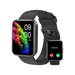 RUIMEN Montres intelligentes pour hommes Femmes (Réponse/Faites des appels) Compatible avec iPhone / Android Phones, 1.85" HD Écran moniteur de fréquence cardiaque Fitness Tracker 100+ Montre de traqueur de sport Waterpr