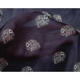 thumbnail image 4 of oneOone Silk Tabby Fabric Elephant Block Print Fabric By Yard 42 Inch Wide, 4 of 4