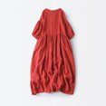 thumbnail image 4 of Pompotops Robe Longue de Soirée Mode Femme Aguichant Manches 3/4 Dos Nu avec Dentelle en Solde, 4 of 4