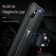 thumbnail image 4 of Luxury Magnetic Shockproof Leather Slim Phone Case Fashion Cover for iPhone 12 Pro Max (Red), 4 of 9