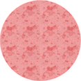 thumbnail image 1 of Ahgly Tapis Rond Lavable en Machine Intérieur Transitionnel Rose Pastel, 7 Pieds Rond, 1 of 7