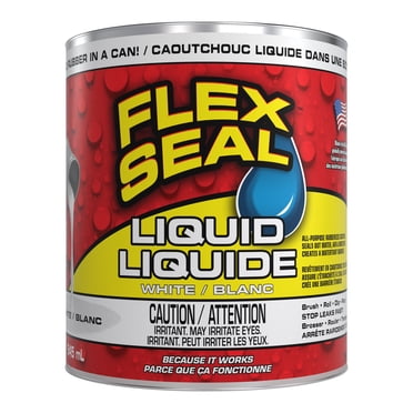Flex Seal Liquid, Rubber Sealant Coating, White, 32-oz