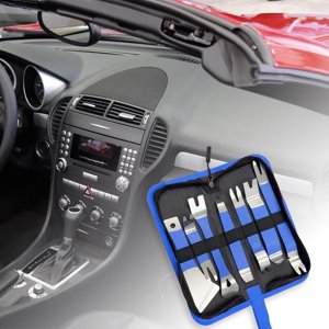 Uscallm Automotive Pry Bar Tool Kit Car Panneau de porte Clip Suppression sans rayure Tableau de bord Audio Dismantle Pry Outils 7PCS Jeu d'outils de réparation de l'intérieur automatique