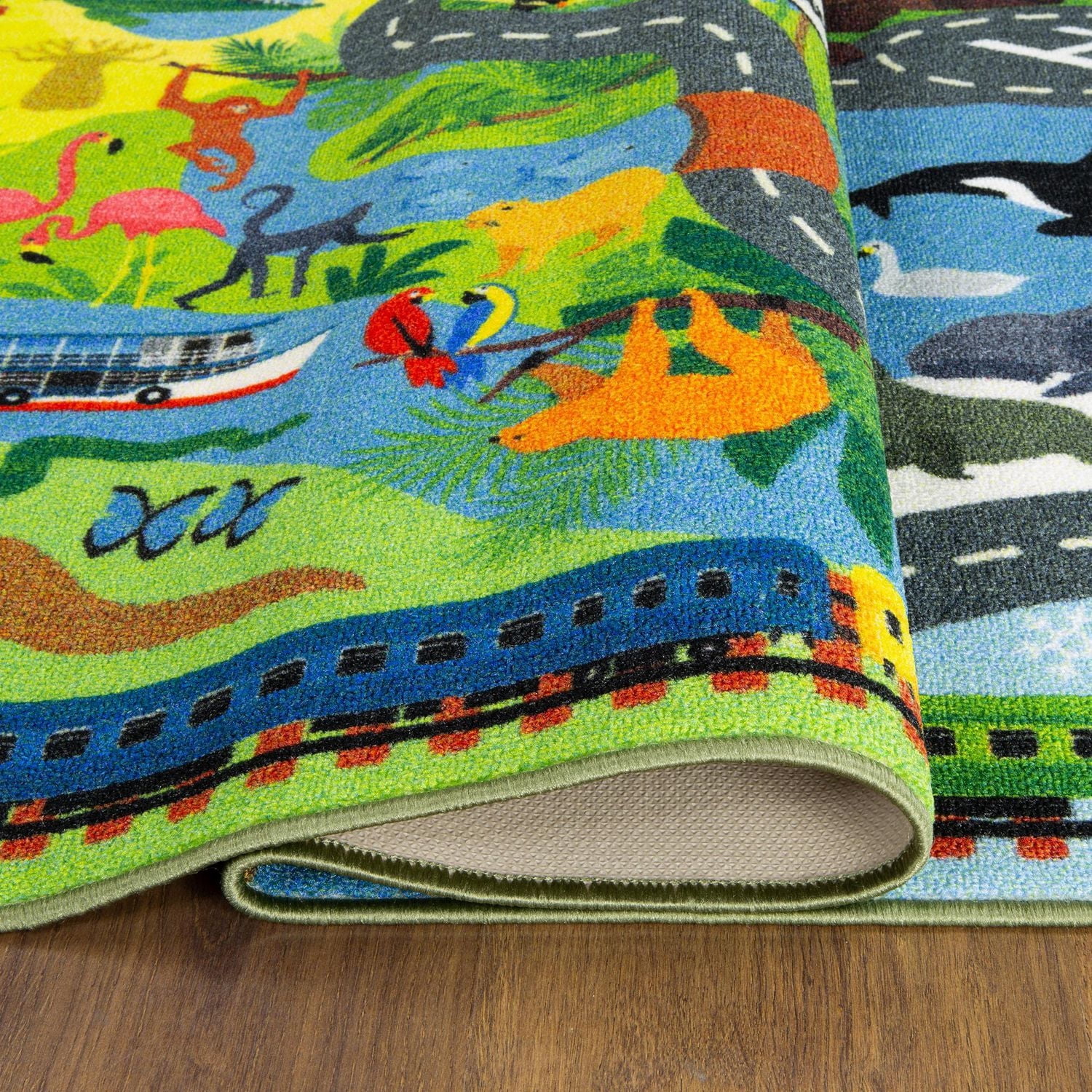 KC Cubs animal éducatif tapis et tapis de route de zone pour les chambres des infants et la salle de jeux