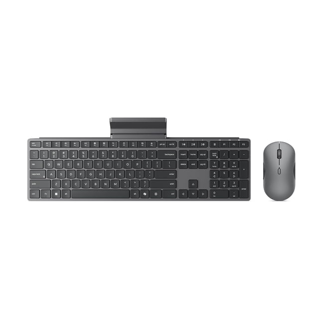 Lenovo 700 Modern Wireless Keyboard & Mouse Combo, 2.4 GHz Dongle & Dual Bluetooth Connection, AES-128 Encryption, 36 Month Battery Life, Quiet Mouse