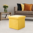 thumbnail image 2 of XZNGL Multifunctional Storage Stool Can Sit, Storage Stool, Home Solid Color Combination Fabric Folding Storage Box, Shoe Changing Stool, 2 of 3