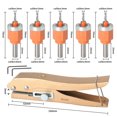 thumbnail image 4 of yeacher Ensemble de Perceuse à Fraise de Précision avec Roulements et Pinces Perforatrices - Trousse d'Outils de Menuiserie 6 Pcs pour un Perçage Précis et Sans Rayures en Plusieurs Tailles (2,8-4 mm) - Comprend une Boîte de Rangement pour, 4 of 5
