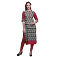 thumbnail image 1 of Bimba Robes Tuniques Droites pour Femmes Kurta d'Été Imprimée, 1 of 6