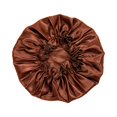 thumbnail image 1 of Bonnet pour Femmes en Satin Bonnet Bonnet de Sommeil Protection des Cheveux Bonnet de Sommeil pour Brun, 1 of 9