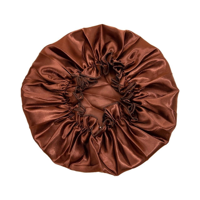 Bonnet pour Femmes en Satin Bonnet Bonnet de Sommeil Protection des Cheveux Bonnet de Sommeil pour Brun