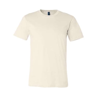 Bella 3001 T-Shirt Jersey Unisexe à Manches Courtes - Naturel, Moyen