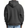 thumbnail image 5 of Yuyuzo Mens Hoodies Quarter Zip Drawstring Long Sleeve Shirts Casual Textured Loose Sweatshirts Pullover with Pockets, 5 of 5