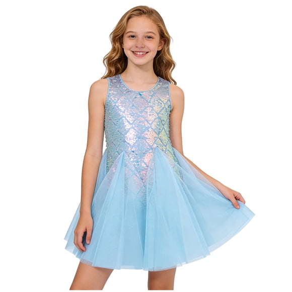 Zshosam Toddler Party Dress Junior Bridesmaid Dresses Silk Satin Flower Girl Dress for Teen Girls Special Occasions Size 10T 11T,(Blue 10-11 Years)