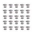 thumbnail image 1 of 25 Pcs Broches Plaques Métalliques Verrouillables à Épingles, Badges, Accessoires (Argent), 1 of 7