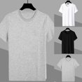 thumbnail image 3 of Lefu Mode Hommes T-Shirts à Manches Courtes Col Rond Ajusté Décontracté, 3 of 7